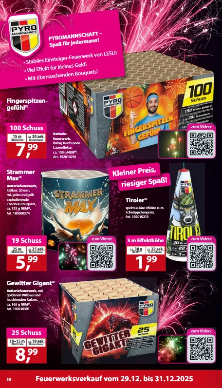  Sonderpreis-Baumarkt Angebote von 27. Dezember bis 2. Januar 2026 - Prospekt seite 14