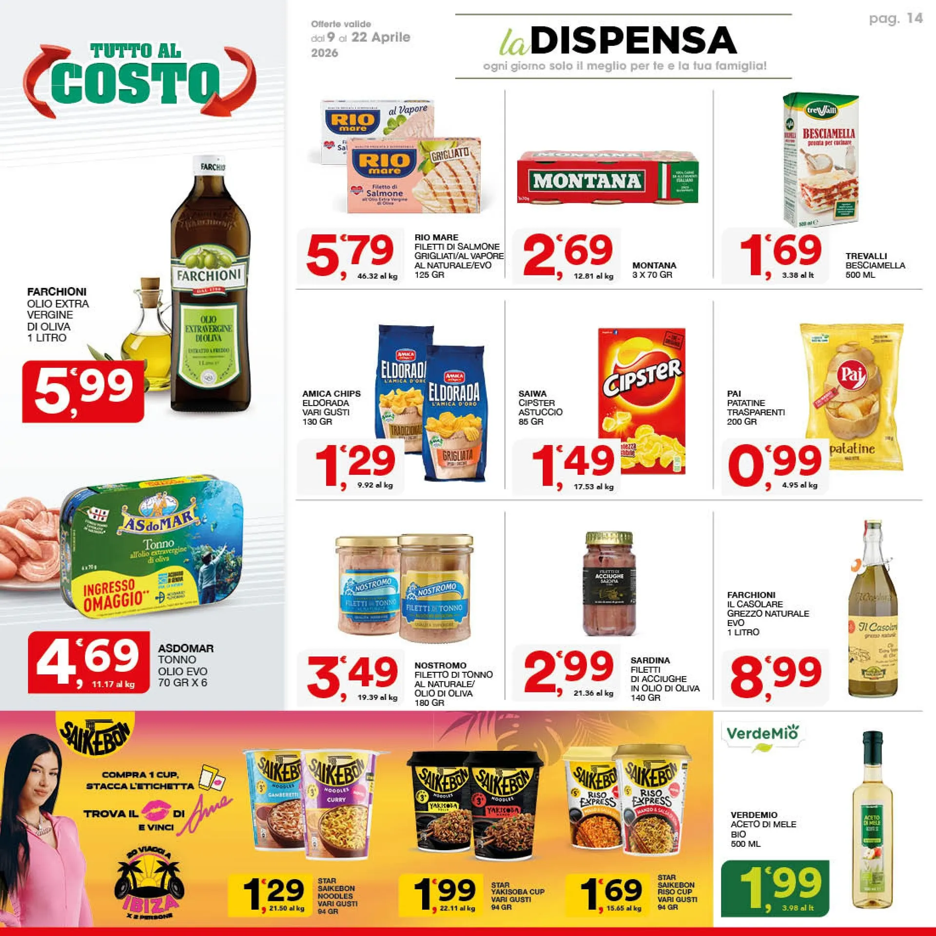 Volantini Sisa da 9 aprile a 22 aprile di 2026 - Pagina del volantino 14