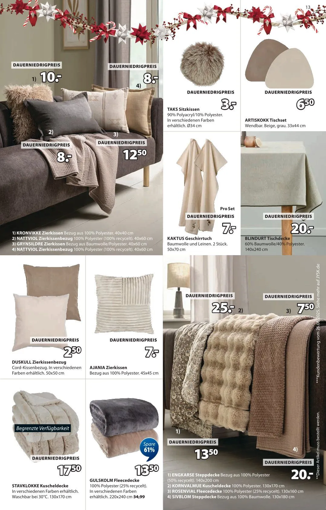 JYSK Angebote von 19. Oktober bis 29. November 2025 - Prospekt seite 13