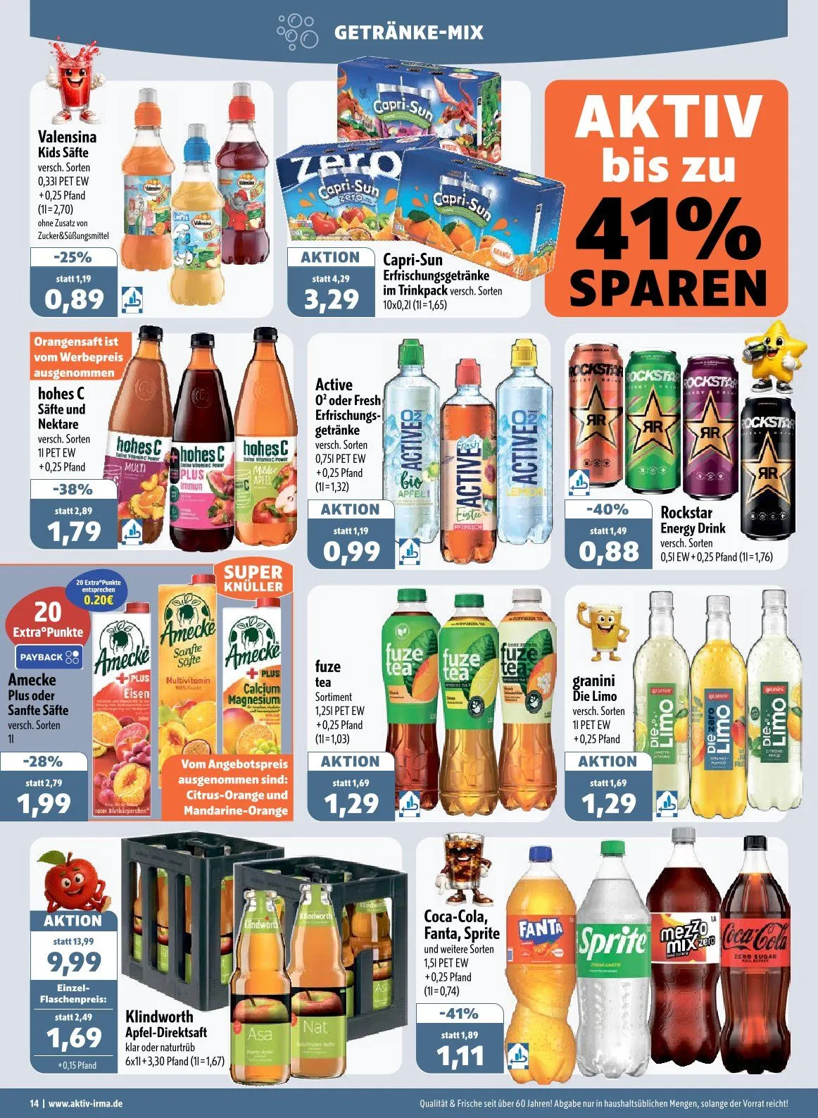 Aktiv Irma Angebote von 13. April bis 18. April 2026 - Prospekt seite 14