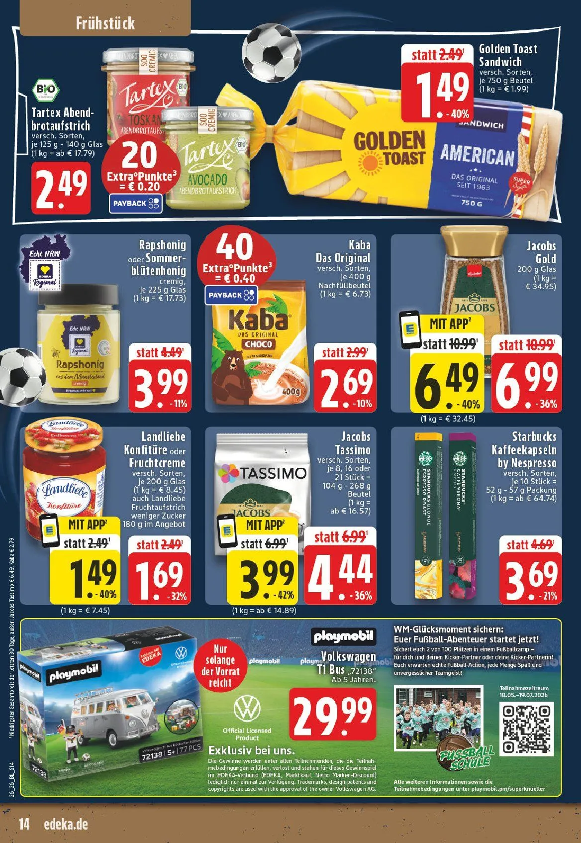 Edeka Angebote von 22. Juni bis 27. Juni 2026 - Prospekt seite 14