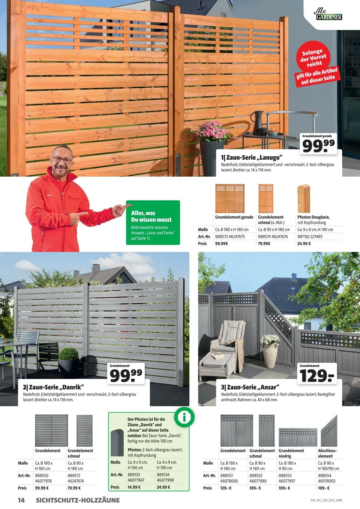 Hagebau Prospekt von 21. Mai bis 31. Dezember 2025 - Prospekt seite 14