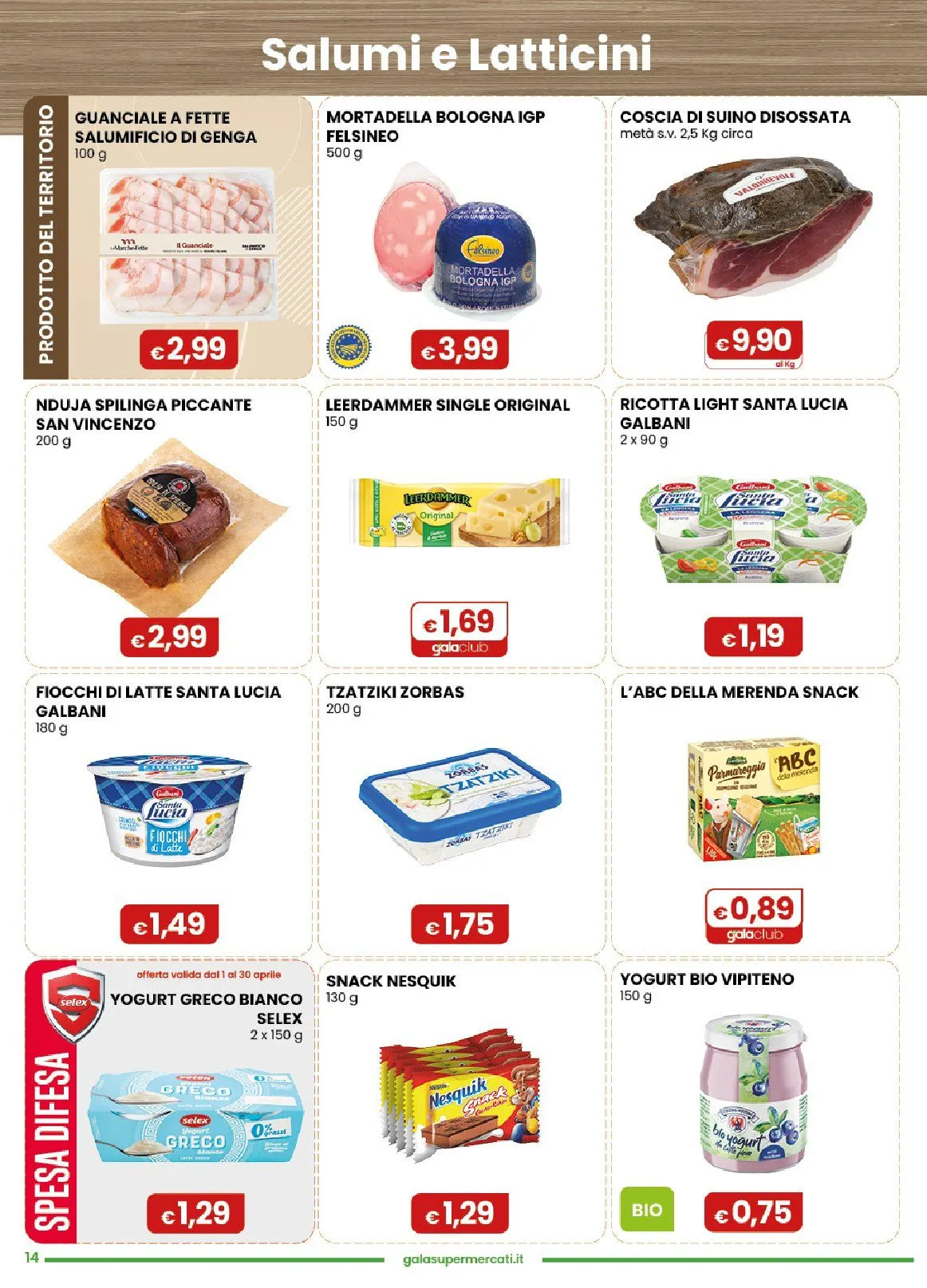 Volantini Gala Supermercati da 7 aprile a 21 aprile di 2026 - Pagina del volantino 14