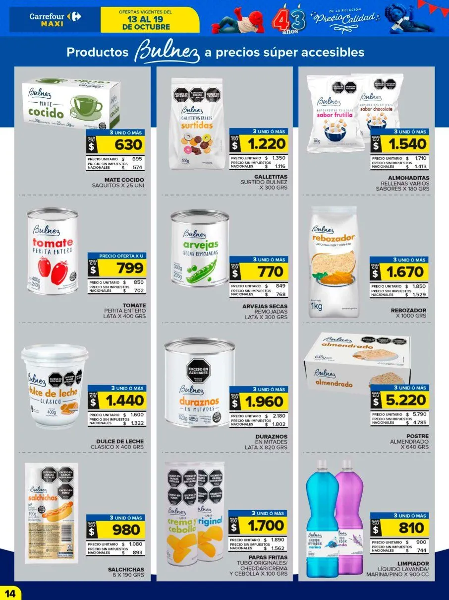 Ofertas de Ofertas Carrefour Maxi  13 de octubre al 20 de octubre 2025 - Página 14 del catálogo