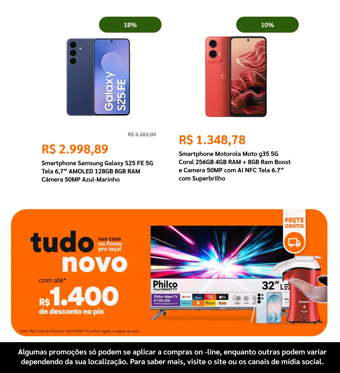 Encarte de  Ponto Frio Ofertas 22 de maio até 10 de junho 2026 - Pagina 14