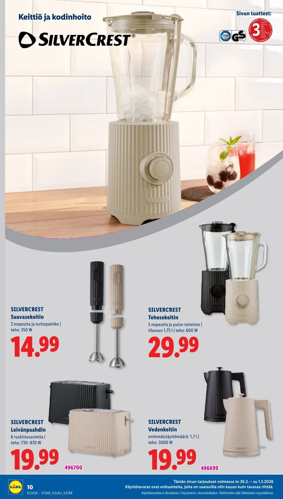 Kaupan Lidl  voimassa alkaen 26. helmikuuta - 4. maaliskuuta 2026 - Tarjouslehti sivu 14