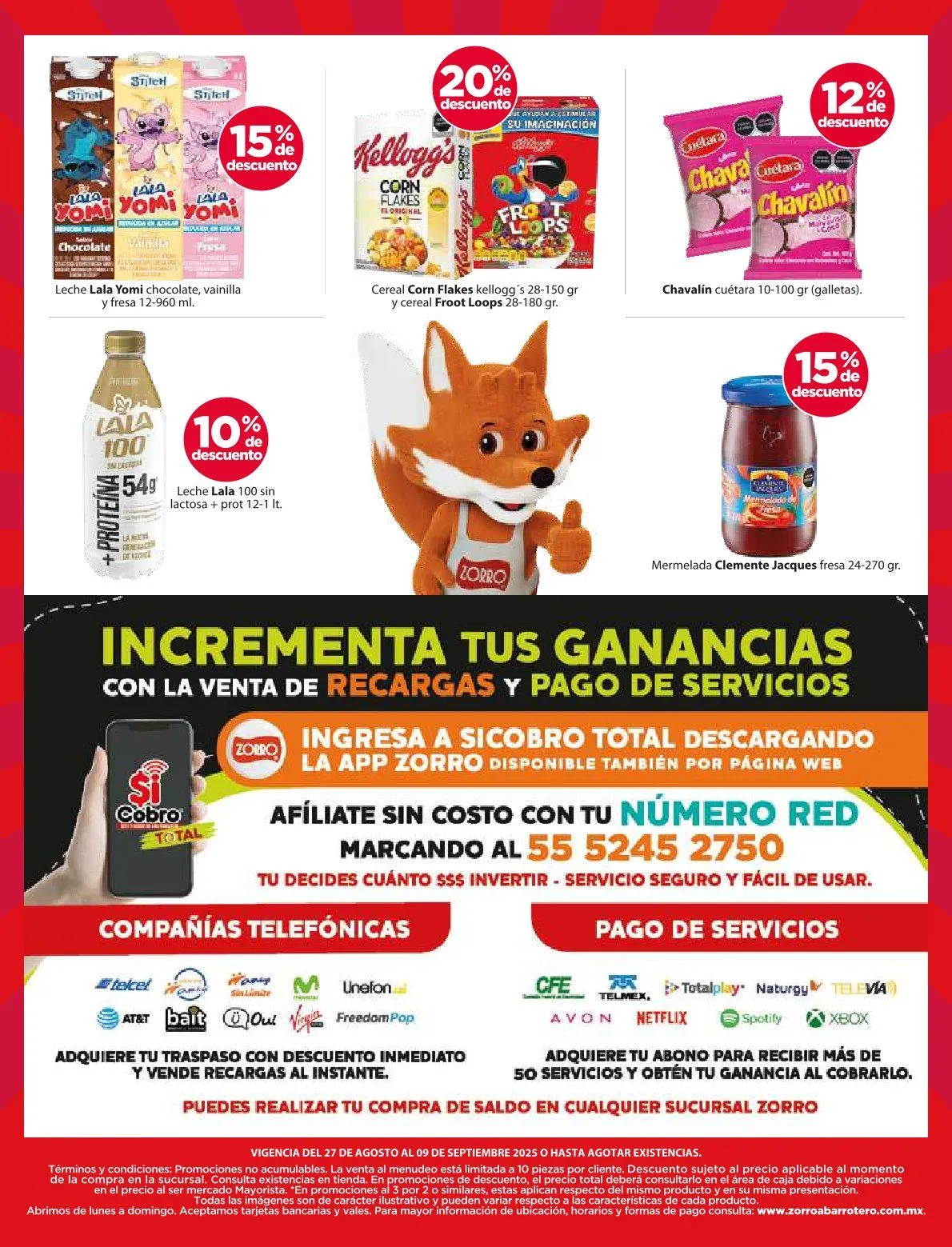 Catálogo de Zorro Ofertas 27 de agosto al 9 de septiembre 2025 - Pagina 14