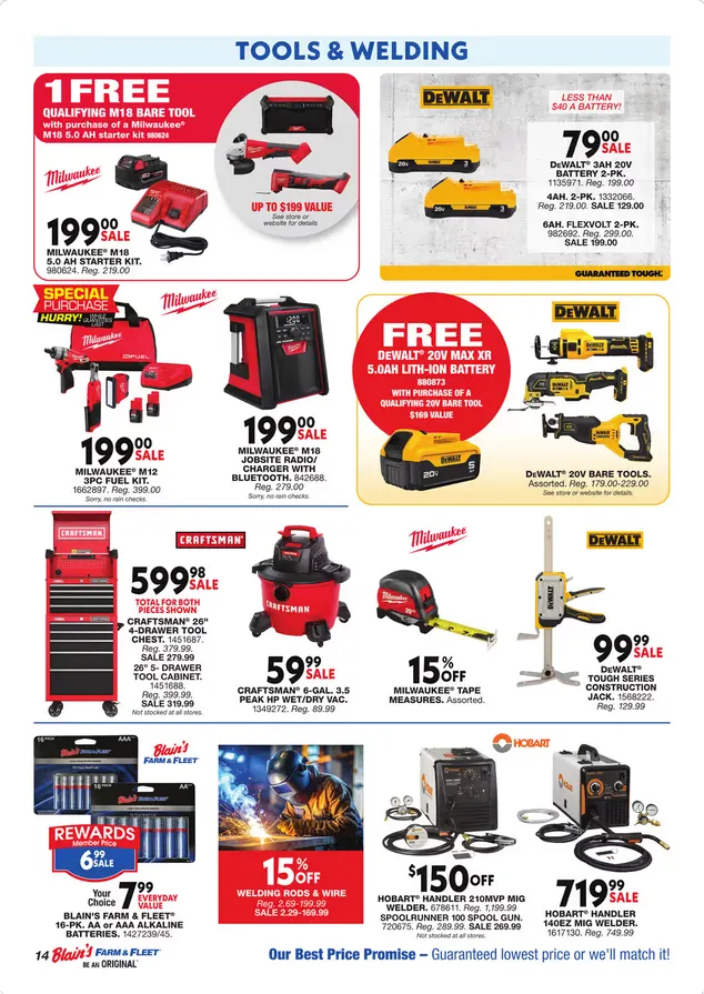 Weekly promotion Blain's Farm & Fleet Sales spanning from April 2 to April 12 2026 - Page 14 for Catalogue 365