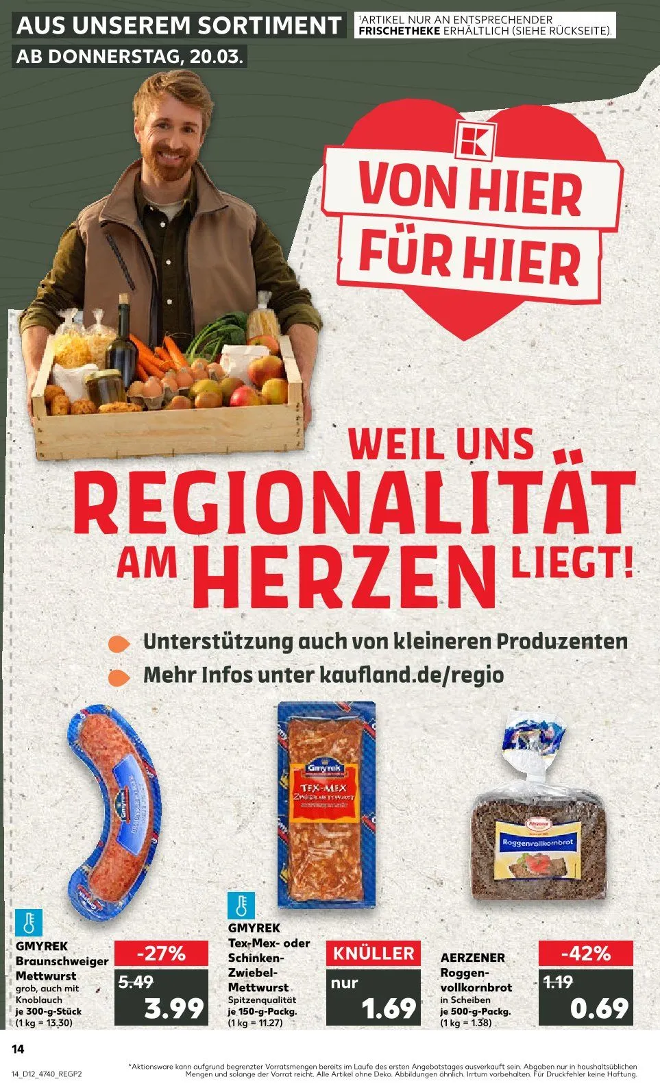 Kaufland Prospekt von 20. März bis 26. März 2025 - Prospekt seite 14