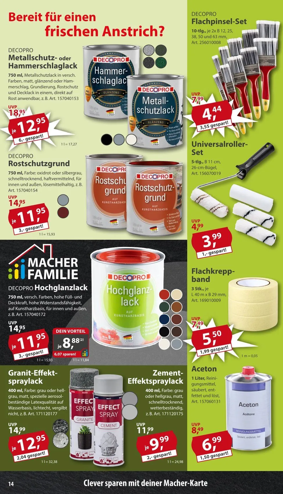  Sonderpreis-Baumarkt Angebote von 28. März bis 4. April 2026 - Prospekt seite 14