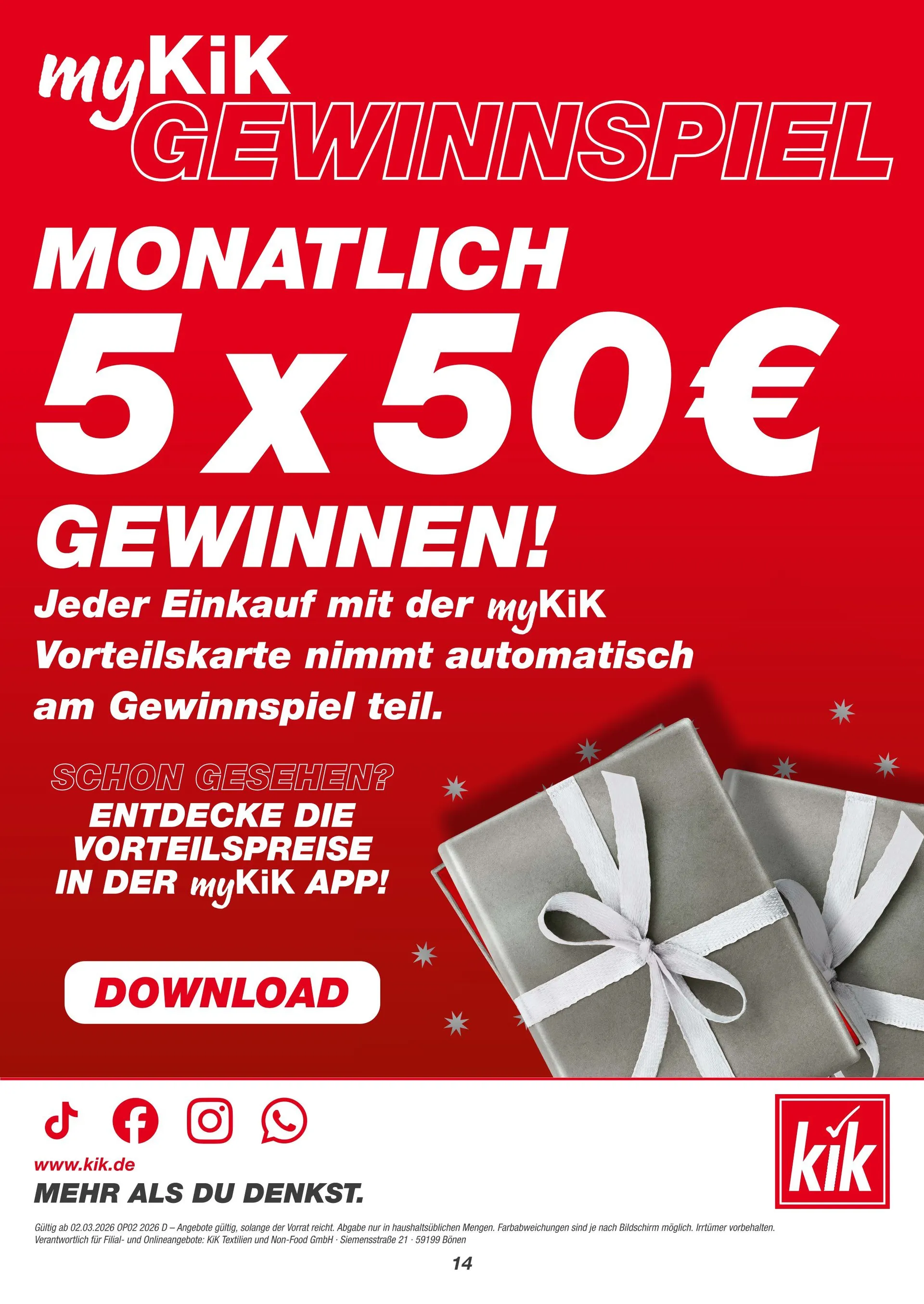 Rabatte von 2. März bis 9. April 2026 - Prospekt seite 14