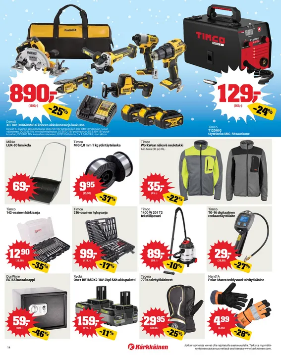 Kaupan Kärkkäinen uusimmat tarjoukset voimassa alkaen 4. helmikuuta - 17. helmikuuta 2026 - Tarjouslehti sivu 14