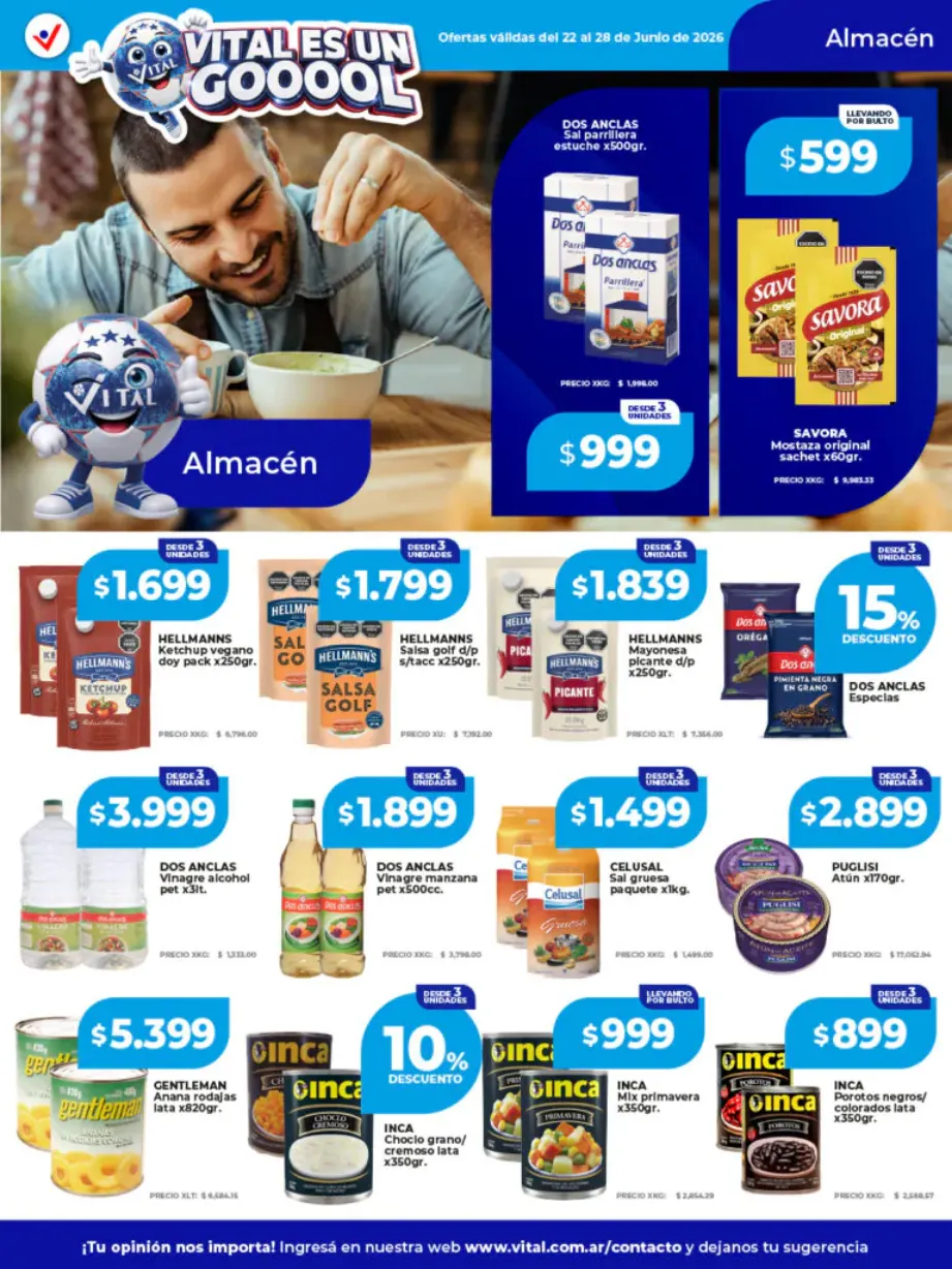 Ofertas de Vital Ofertas 22 de junio al 28 de junio 2026 - Página 14 del catálogo