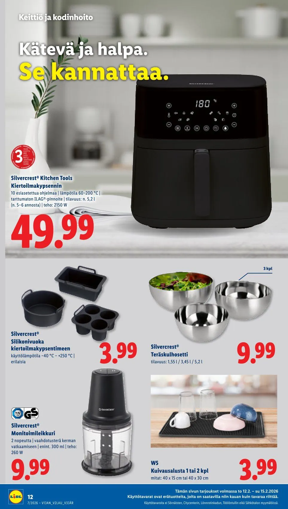 Kaupan Lidl Tarjoukset voimassa alkaen 12. helmikuuta - 15. helmikuuta 2026 - Tarjouslehti sivu 14