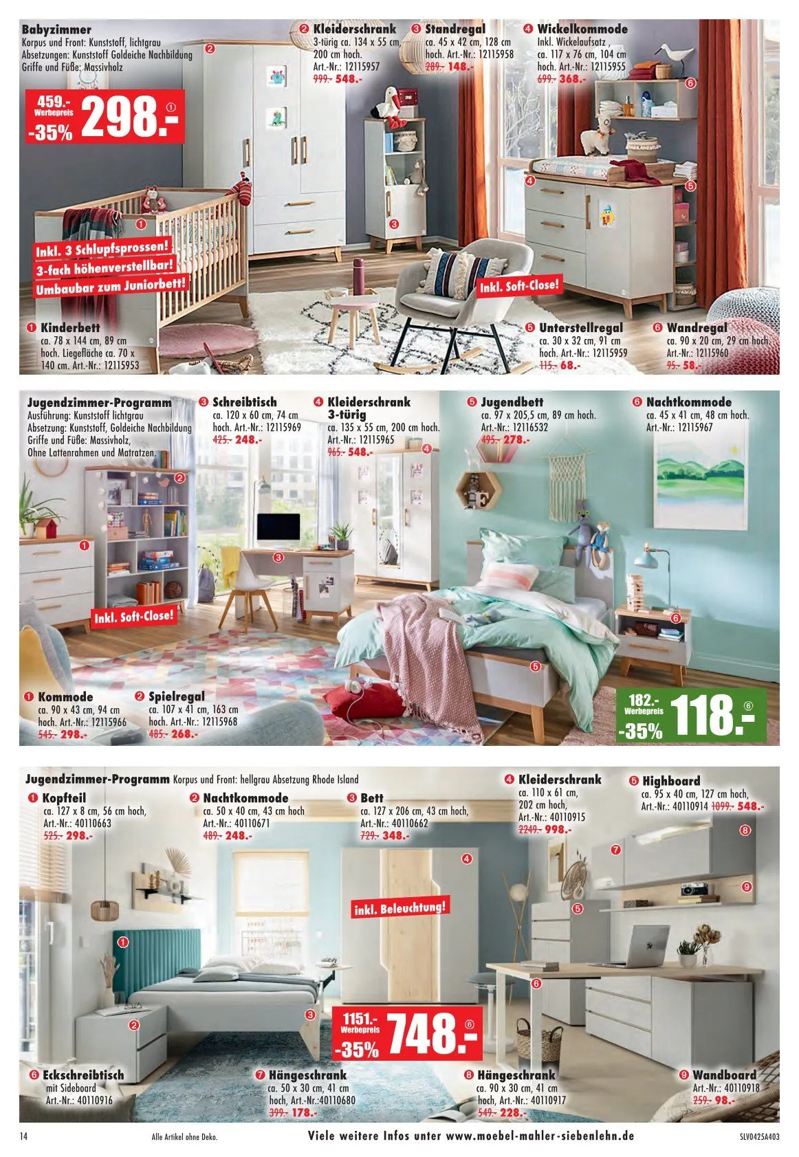 Möbel Mahler Prospekt von 1. April bis 29. April 2025 - Prospekt seite 14