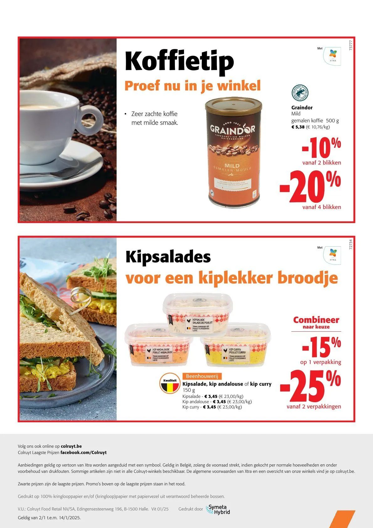 Speciale promoties van Colruyt van 2 januari tot 14 januari 2025 - folder pagina 14