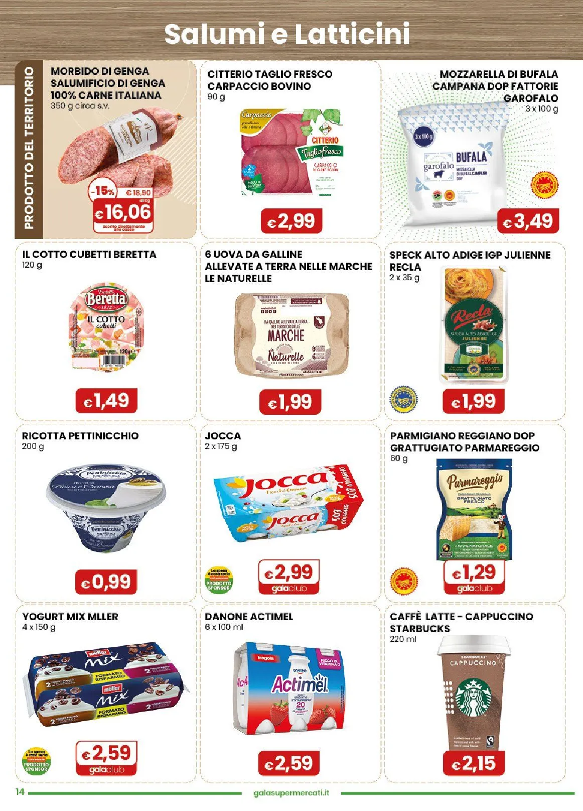 Volantini Gala Supermercati da 3 giugno a 16 giugno di 2026 - Pagina del volantino 14