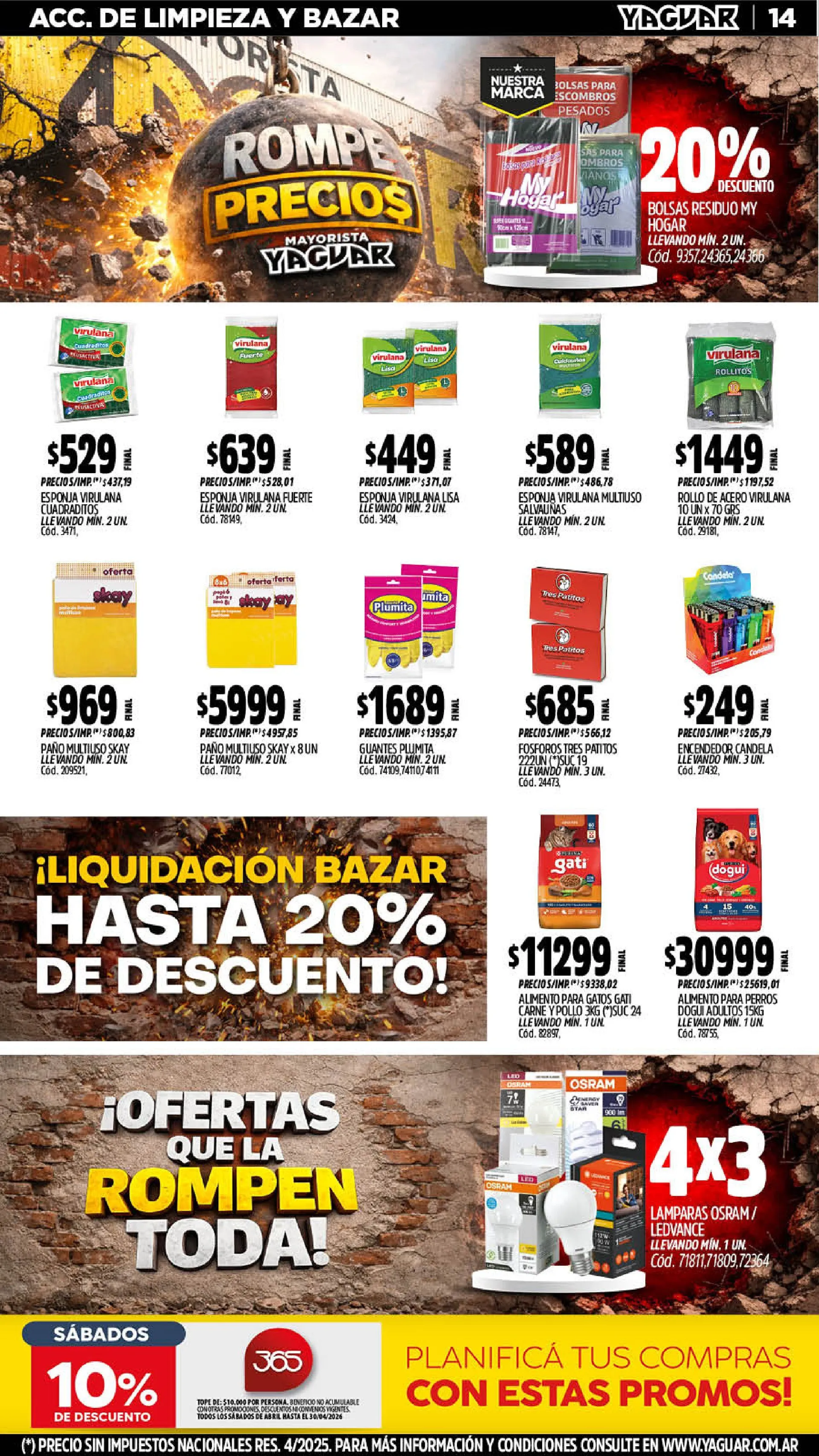 Ofertas de  Yaguar Ofertas 20 de abril al 25 de abril 2026 - Página 14 del catálogo