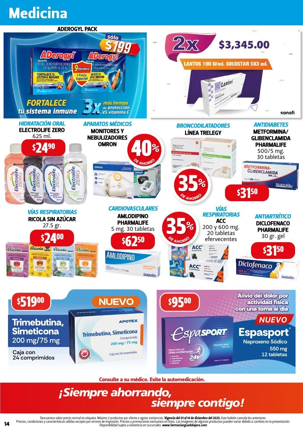 Catálogo de Farmacia Guadalajara 17 de diciembre al 22 de diciembre 2025 - Pagina 14