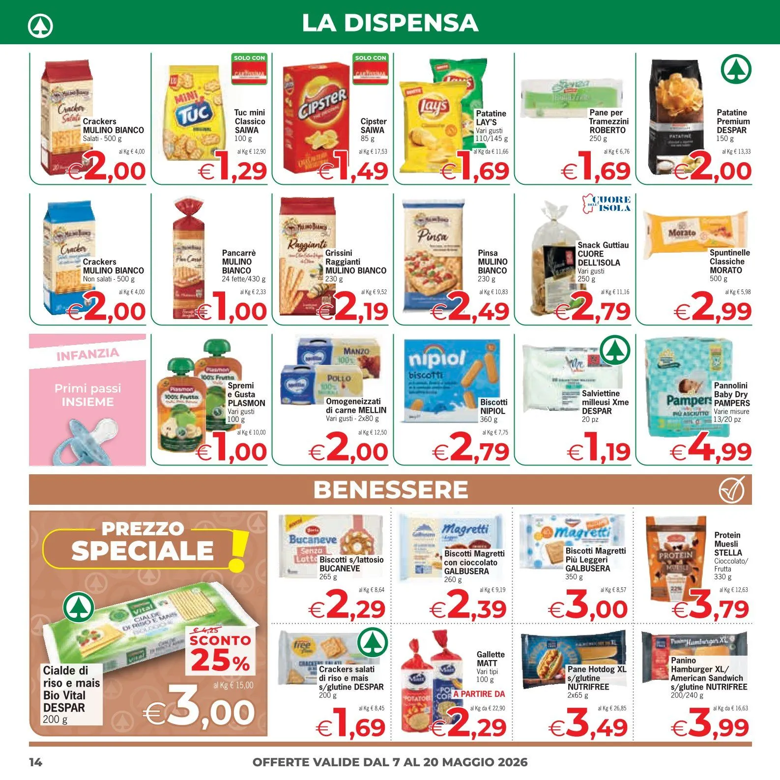 Volantini Eurospar da 7 maggio a 20 maggio di 2026 - Pagina del volantino 14