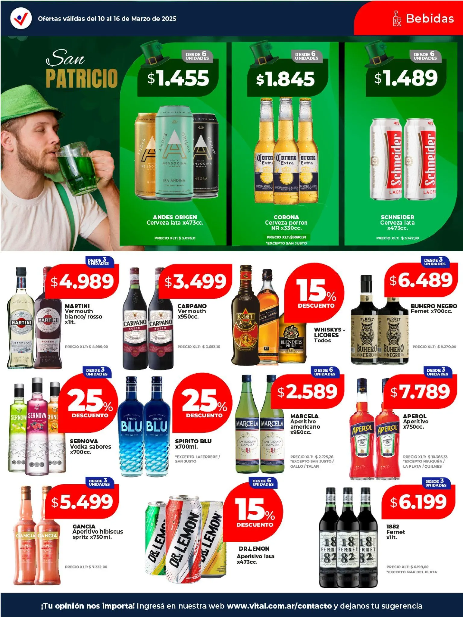 Ofertas de Vital Ofertas  10 de marzo al 16 de marzo 2025 - Página 12 del catálogo