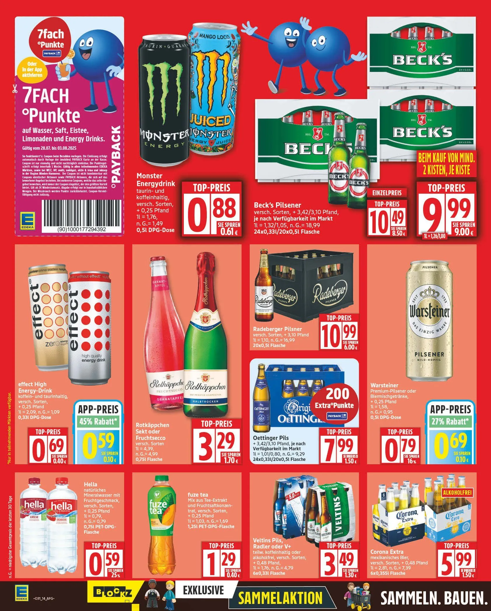 Edeka - Wöchentliche Prospekte von 28. Juli bis 2. August 2025 - Prospekt seite 14