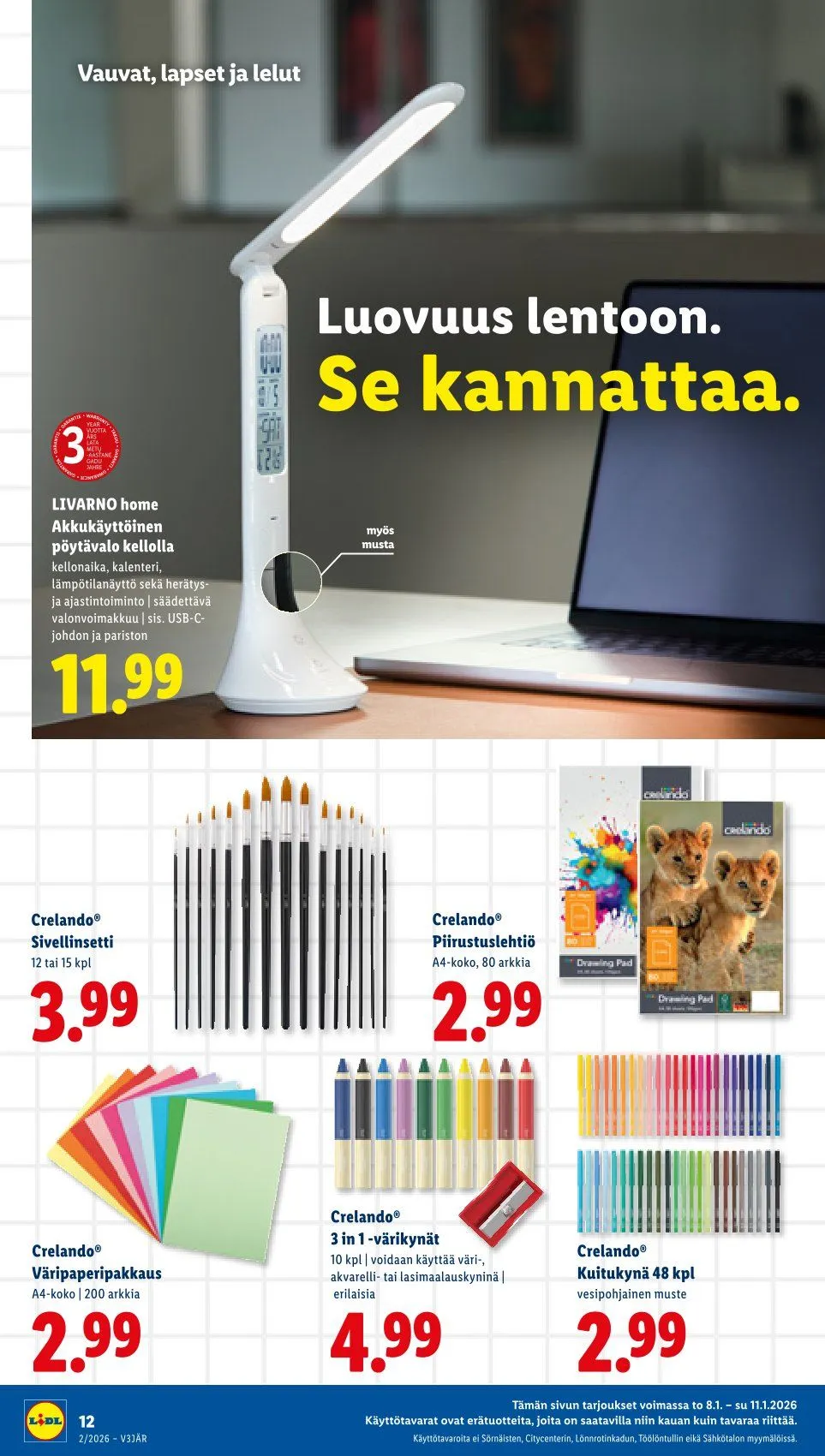 Kaupan Lidl tarjoukset voimassa alkaen 8. tammikuuta - 11. tammikuuta 2026 - Tarjouslehti sivu 14