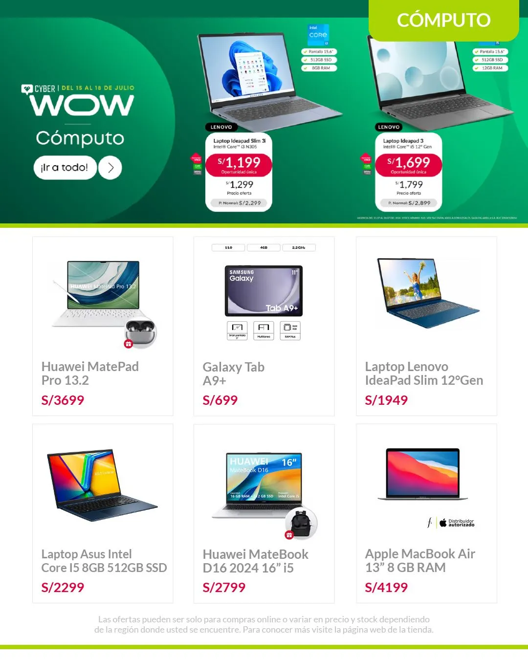 Catalogo de OFERTAS DE CYBER WOW 15 de julio al 18 de julio 2024 - Pag 13