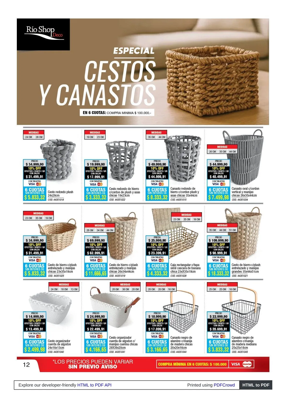 Ofertas de Ofertas Río Shop Deco 30 de marzo al 30 de abril 2026 - Página 12 del catálogo