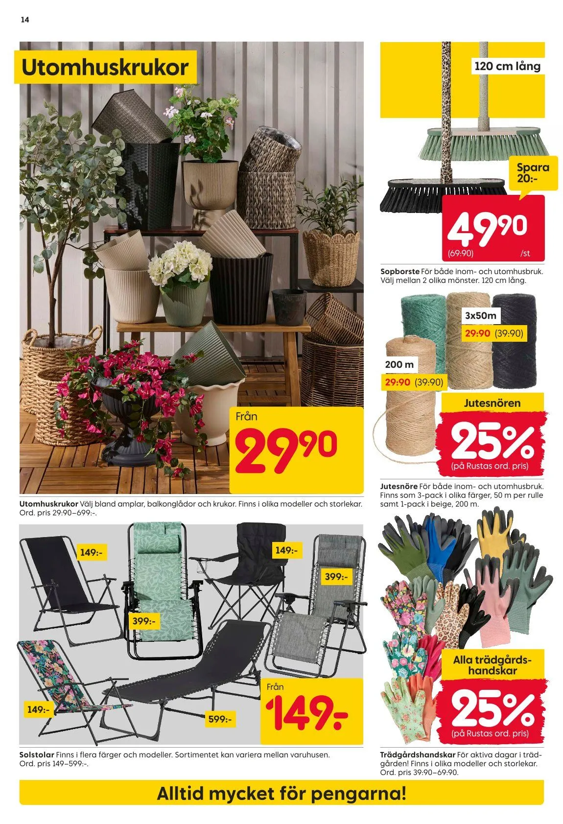 Rusta Erbjudanden från 13 april till 18 april 2026 - Reklamblad sidor 14