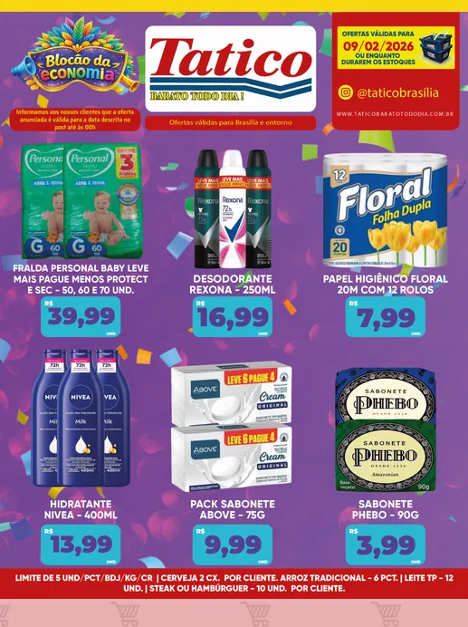 Encarte de  Folhetos Tatico  9 de fevereiro até 10 de fevereiro 2026 - Pagina 14