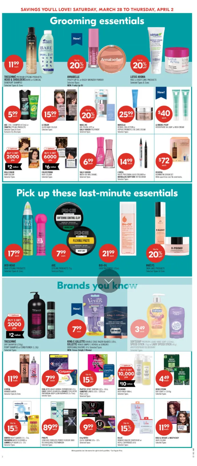 Shoppers Drug Mart Sales from March 28 to April 2 2026 - flyer page 14