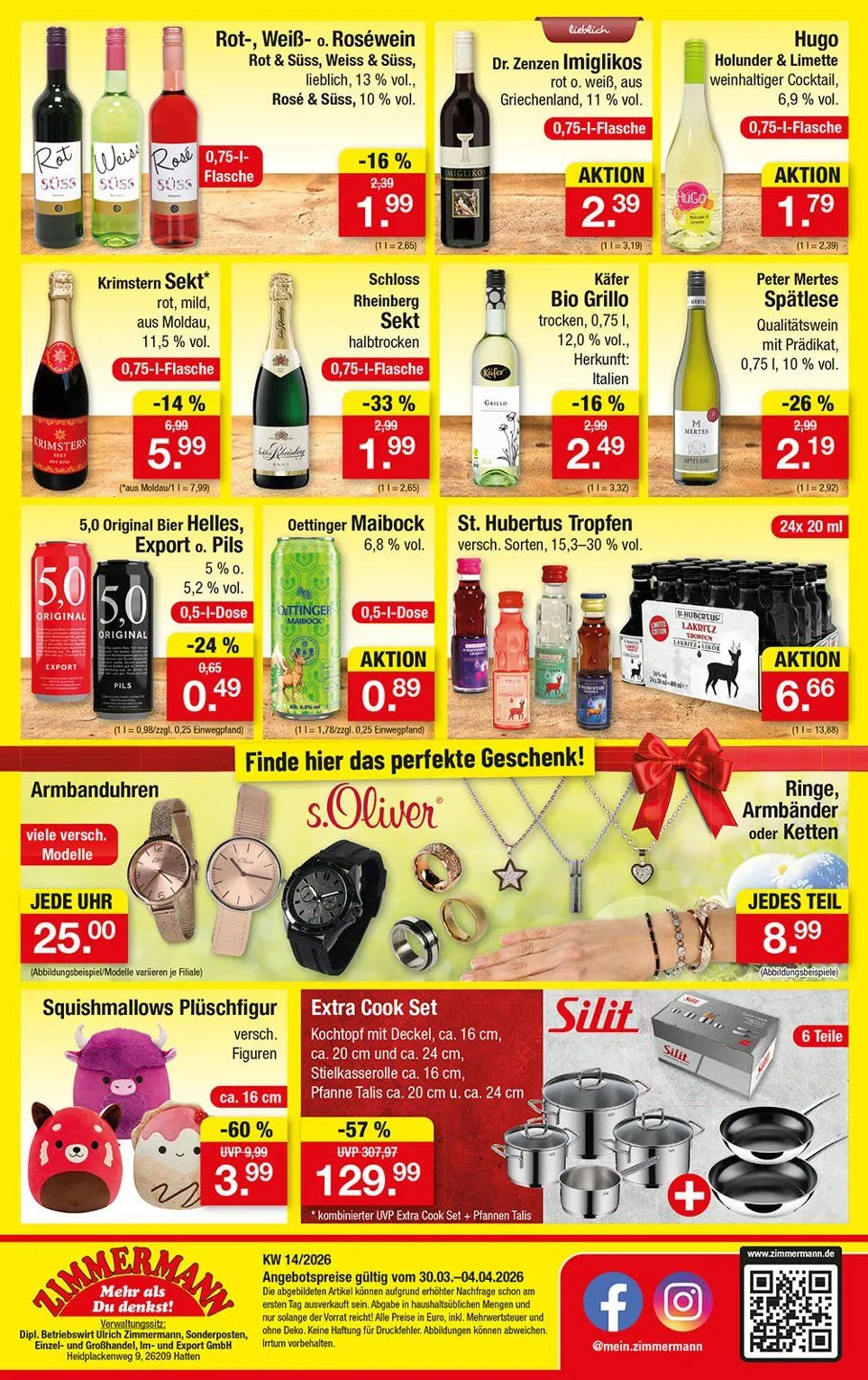 Zimmermann Angebote von 30. März bis 4. April 2026 - Prospekt seite 14
