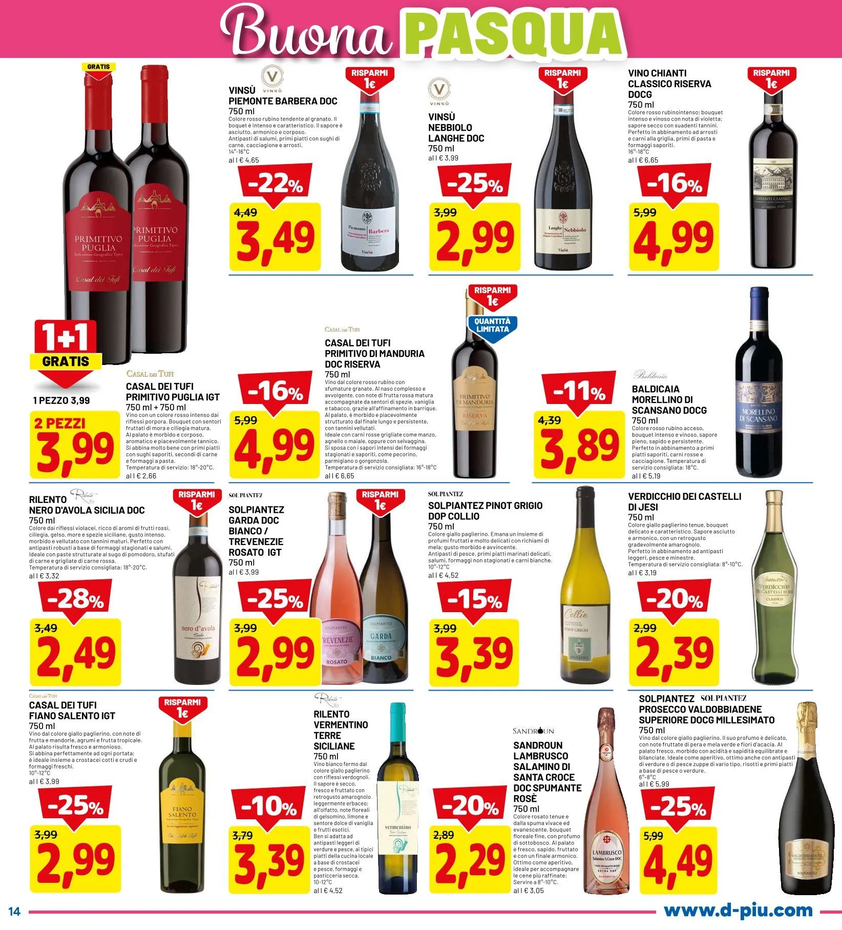 Volantini D Più da 26 marzo a 8 aprile di 2026 - Pagina del volantino 14
