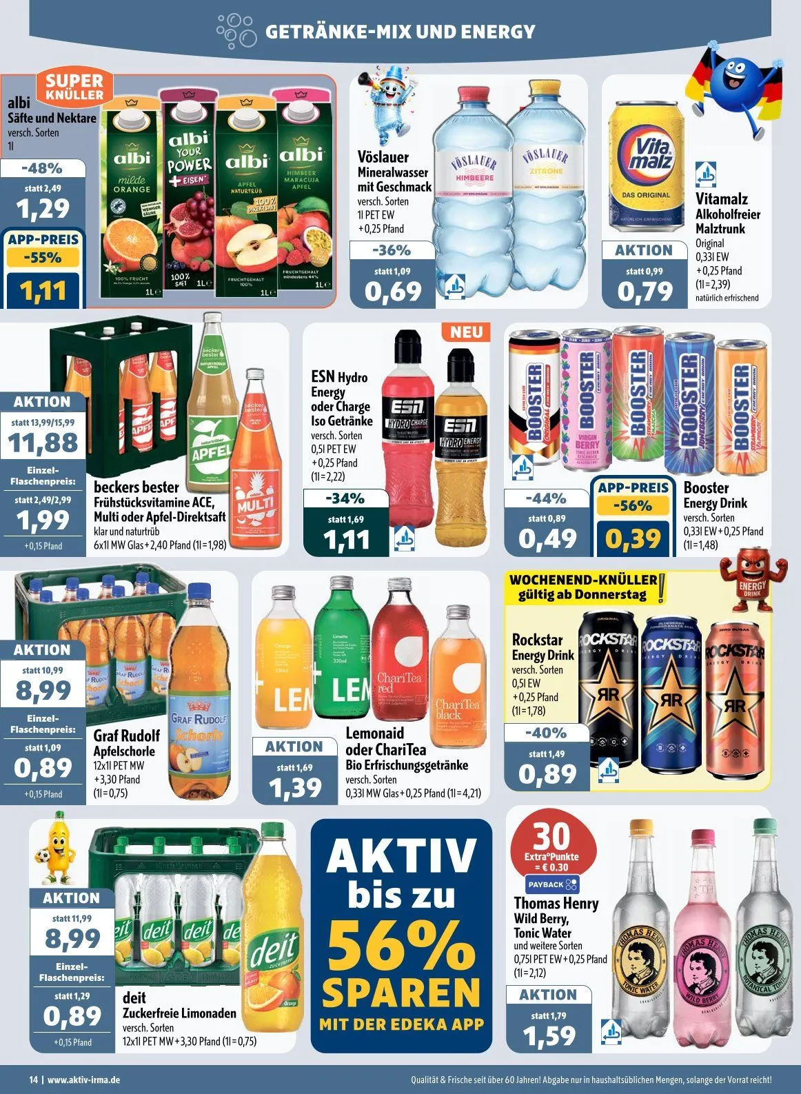 Aktiv Irma Angebote von 29. Juni bis 4. Juli 2026 - Prospekt seite 14