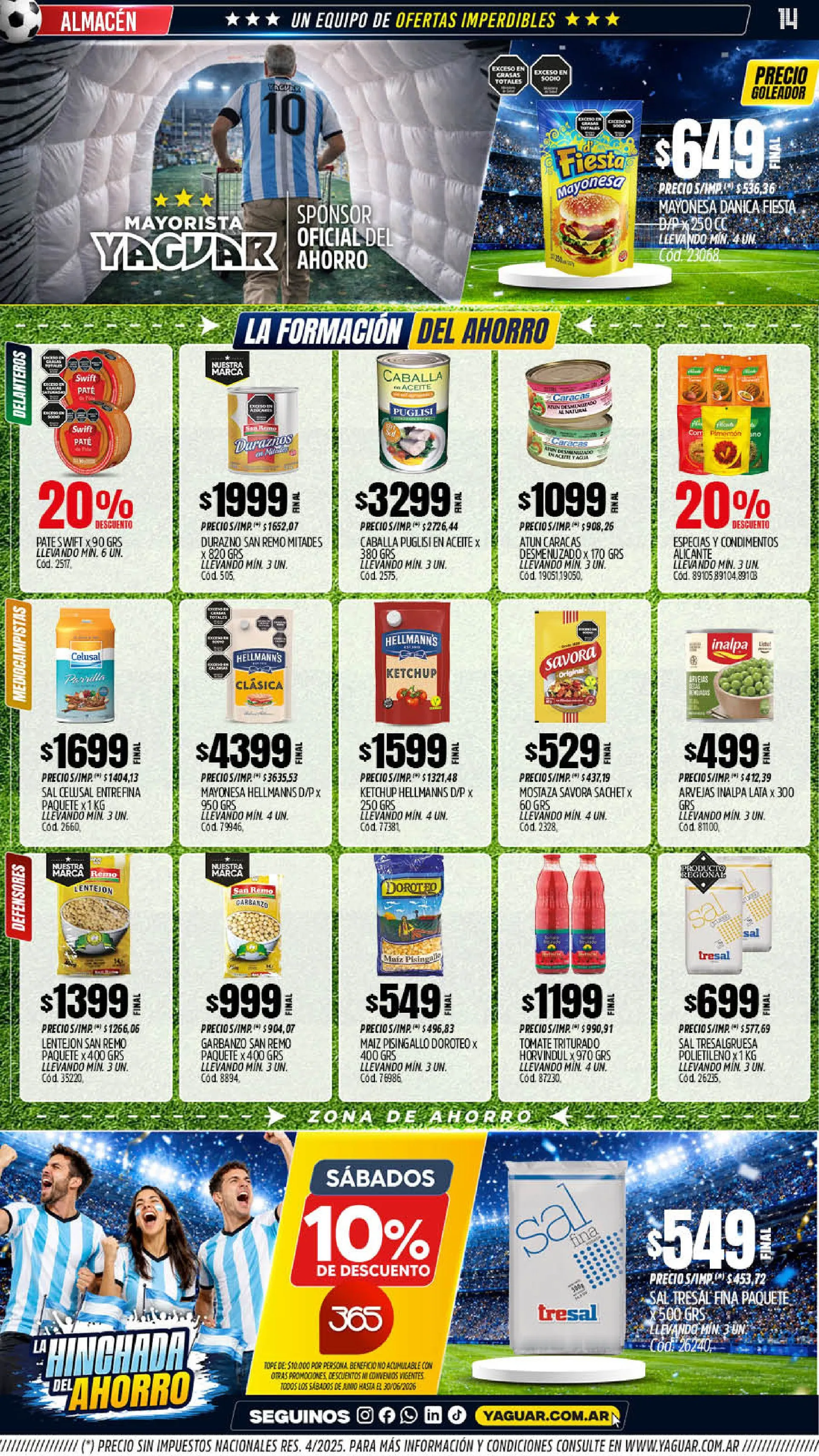 Ofertas de Ofertas Yaguar  1 de junio al 7 de junio 2026 - Página 14 del catálogo