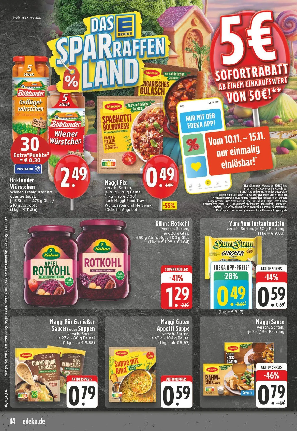 Edeka Angebote von 10. November bis 15. November 2025 - Prospekt seite 14