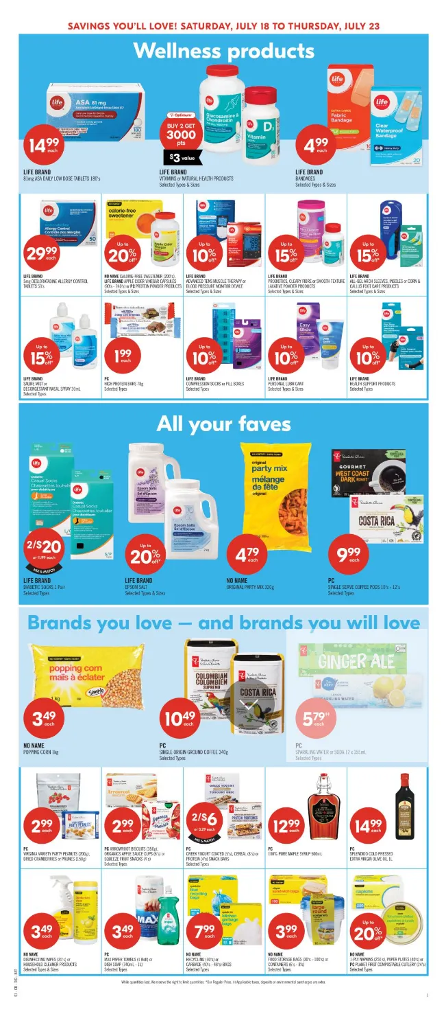 Shoppers Drug Mart Sales from July 18 to July 23 2026 - flyer page 14
