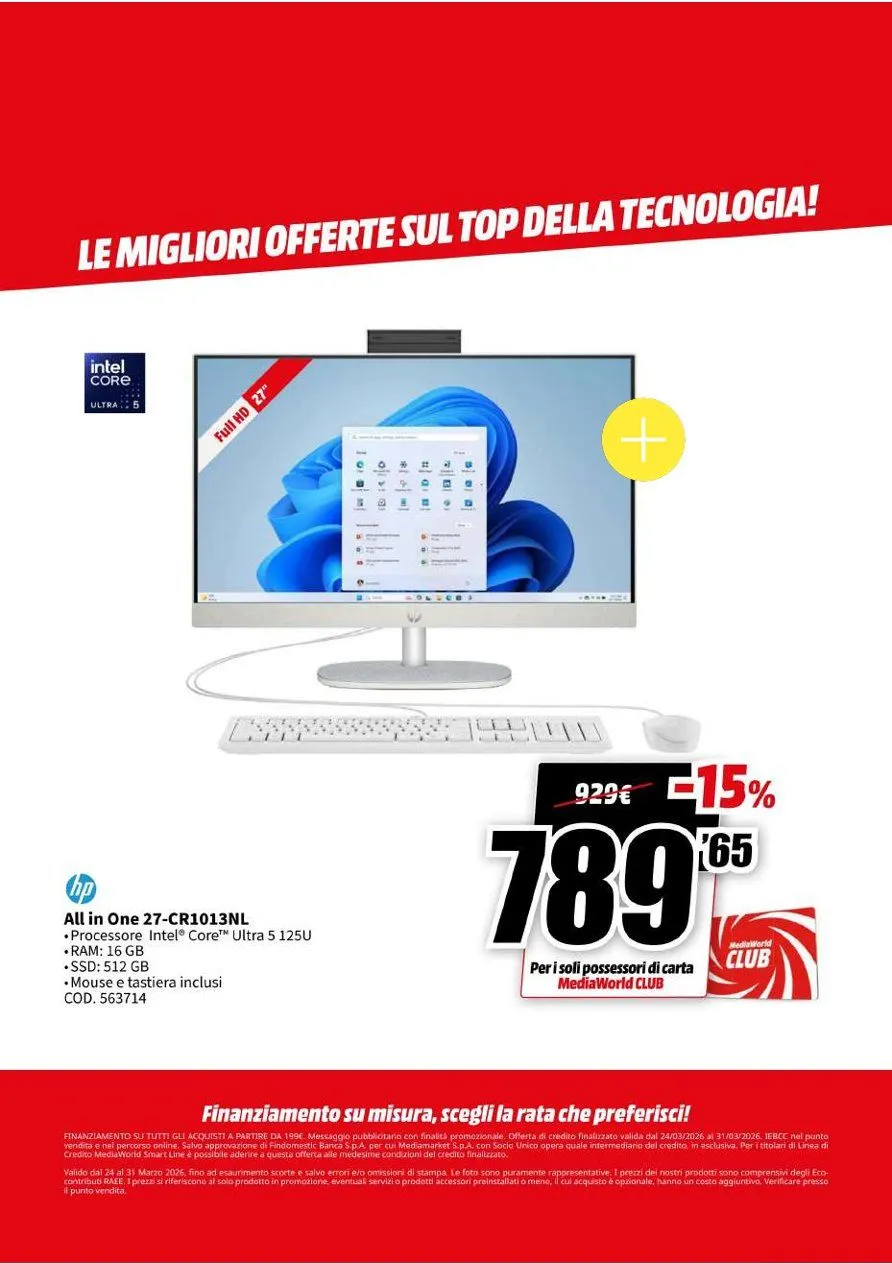  Mediaworld Volantino da 24 marzo a 31 marzo di 2026 - Pagina del volantino 14