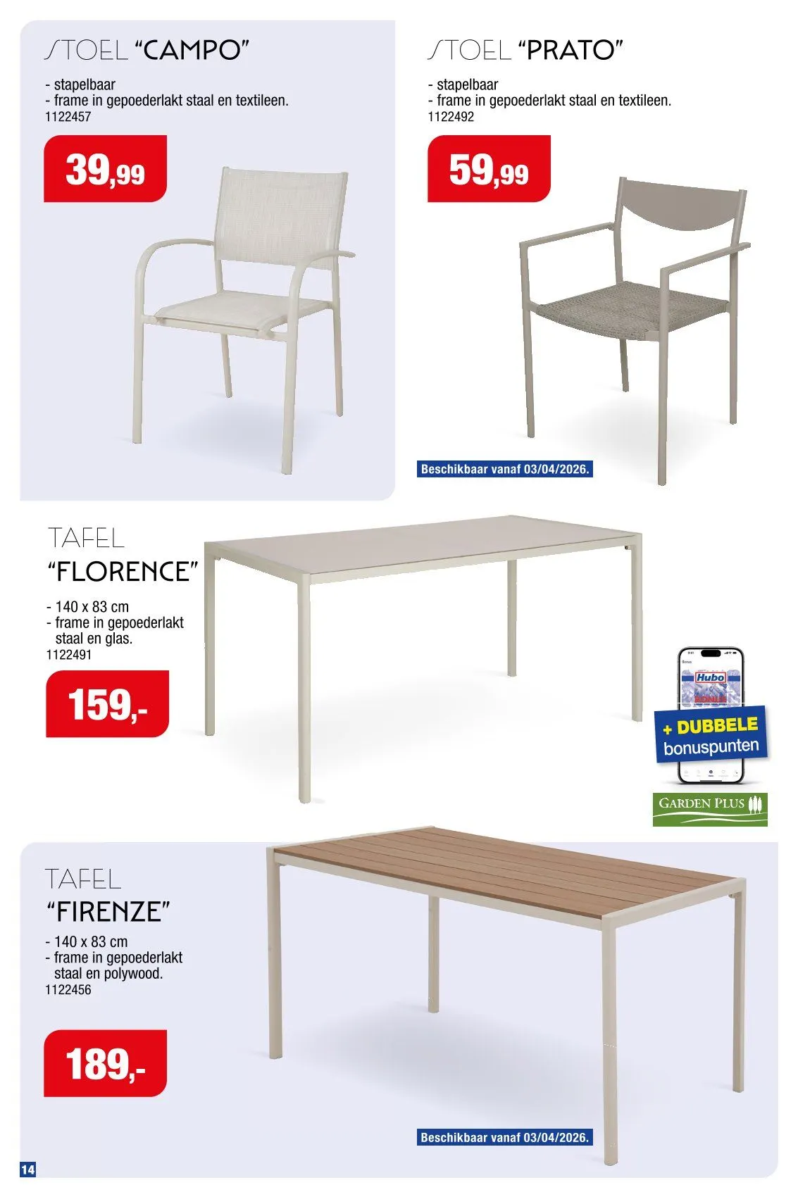 Hubo folders van 18 maart tot 31 juli 2026 - Folder pagina 14