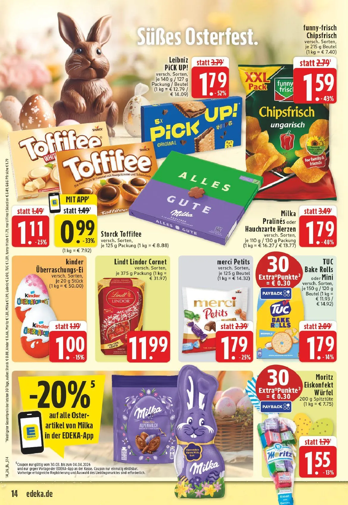 Edeka Angebote von 30. März bis 4. April 2026 - Prospekt seite 14