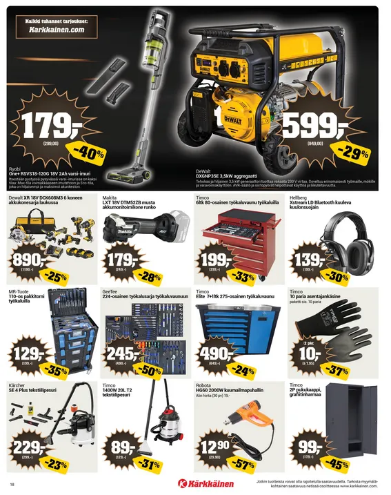 Kärkkäinen Black Friday Tarjoukset voimassa alkaen 19. marraskuuta - 2. joulukuuta 2025 - Tarjouslehti sivu 14