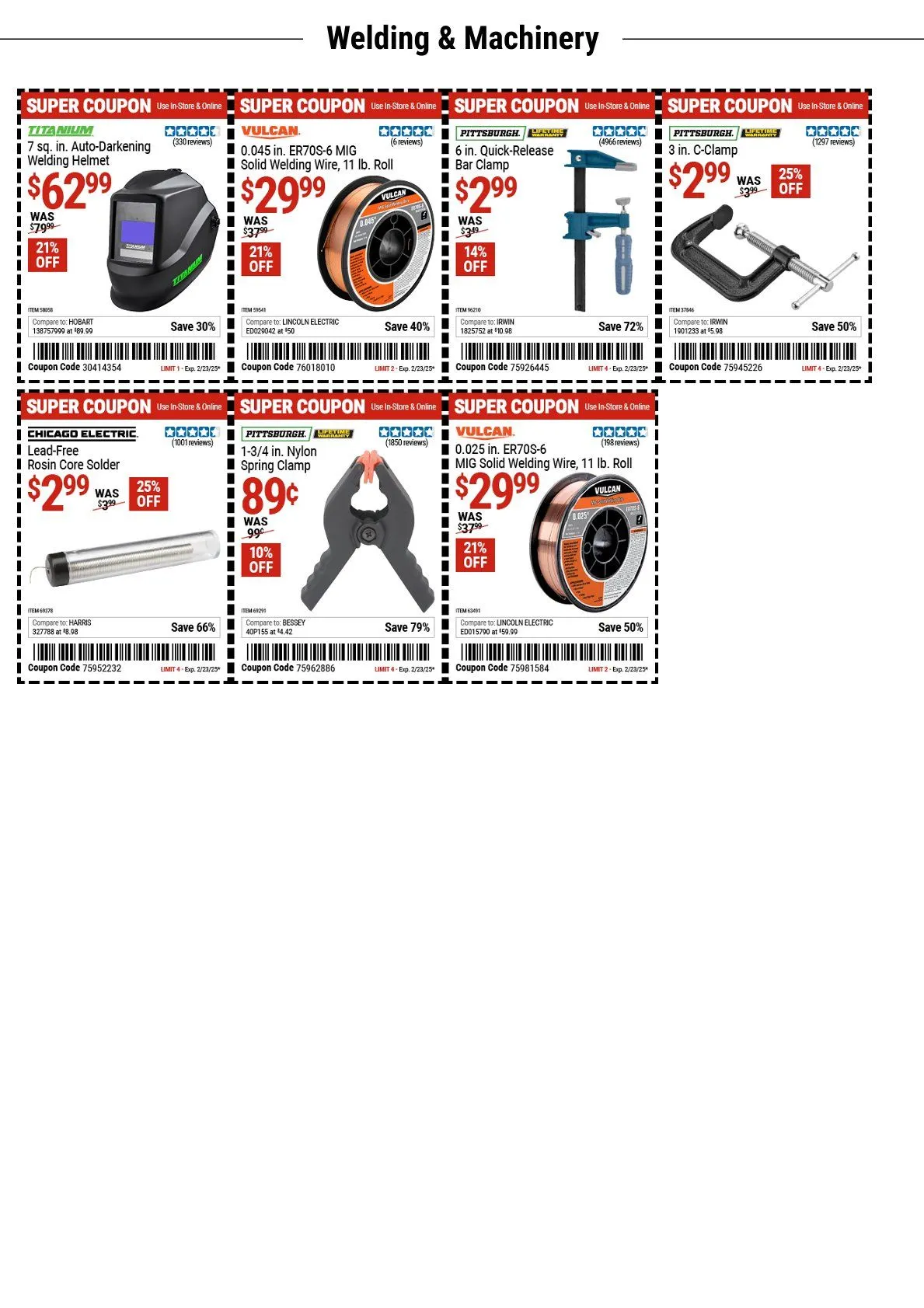 Weekly ad Harbor Freight weekly ads from February 14 to February 26 2025 - Page 14