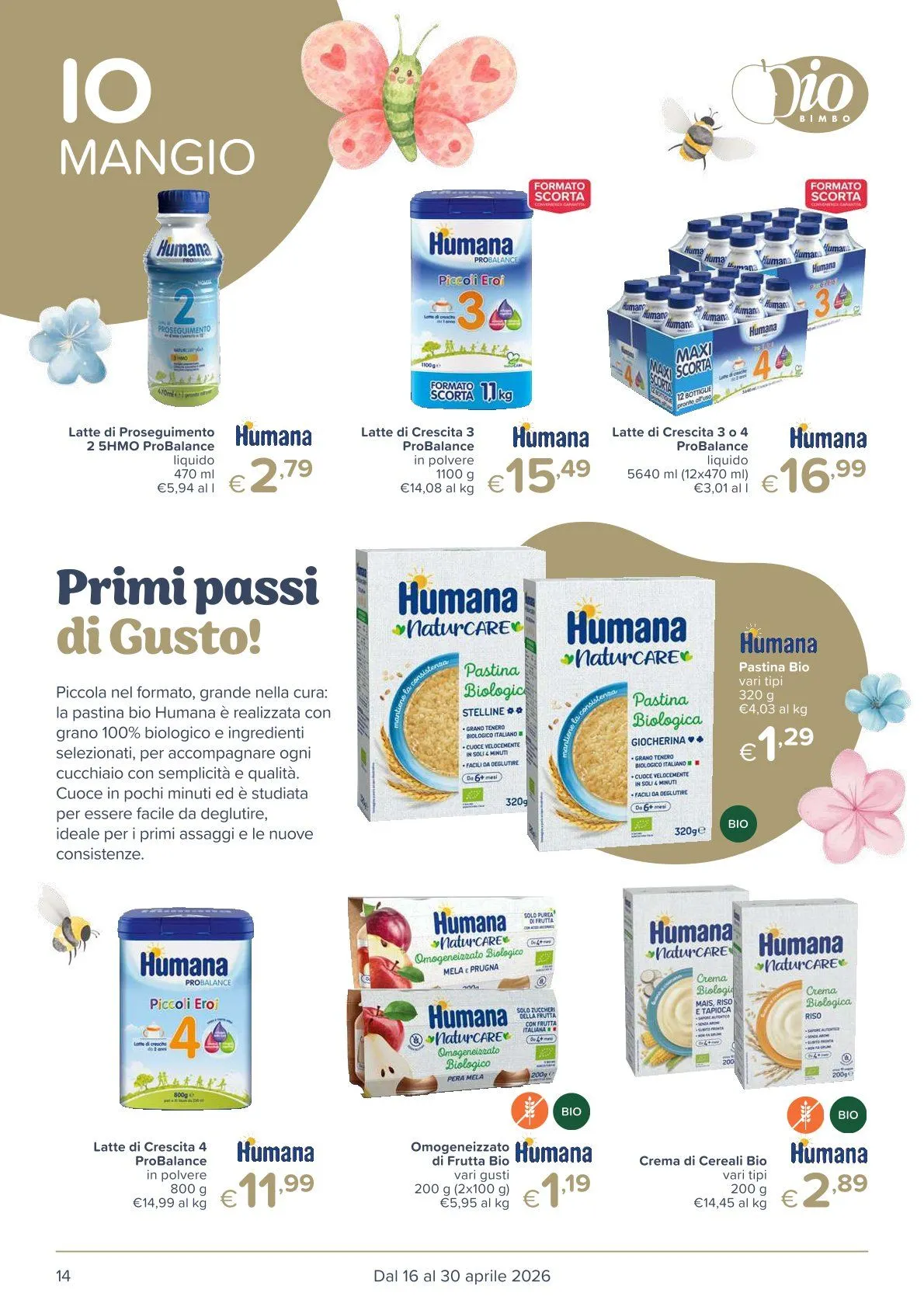  Volantini Io Bimbo da 16 aprile a 30 aprile di 2026 - Pagina del volantino 14
