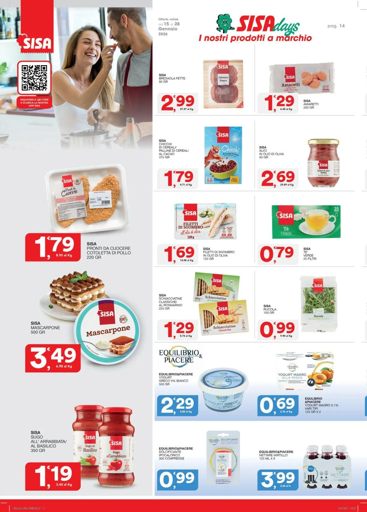 Volantini Sisa da 15 gennaio a 26 gennaio di 2026 - Pagina del volantino 14