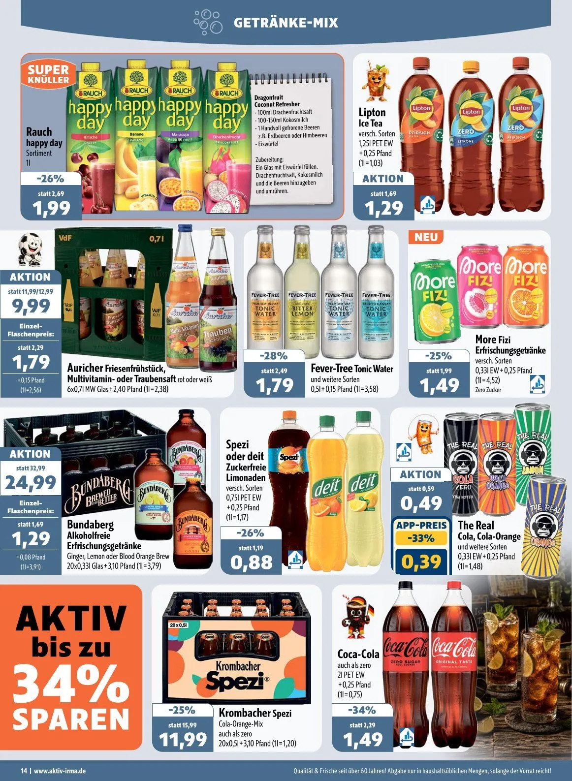 Aktiv Irma Angebote von 22. Juni bis 27. Juni 2026 - Prospekt seite 14