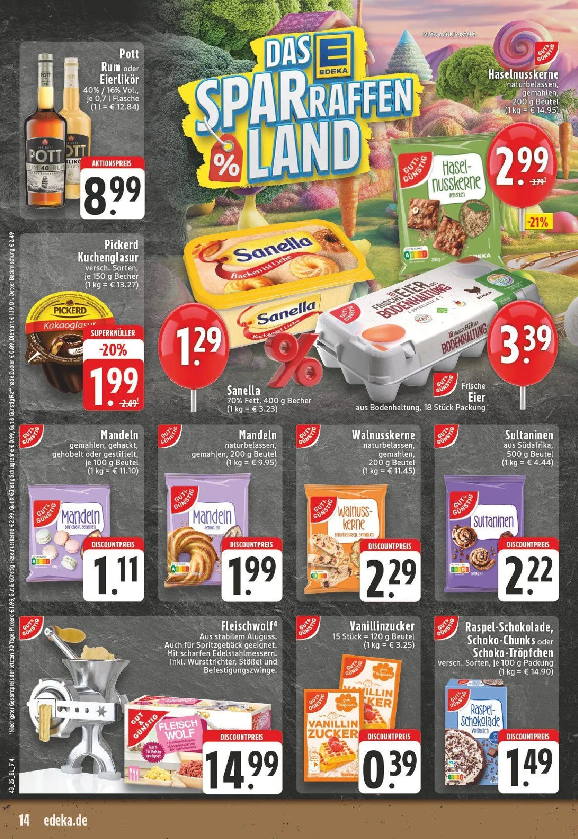 Edeka Angebote von 18. Oktober bis 25. Oktober 2025 - Prospekt seite 14
