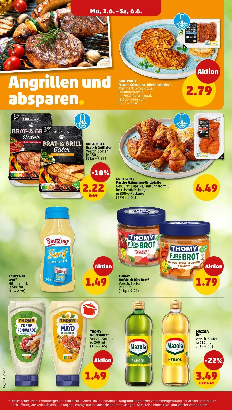 Penny Abgebote von 1. Juni bis 6. Juni 2026 - Prospekt seite 14