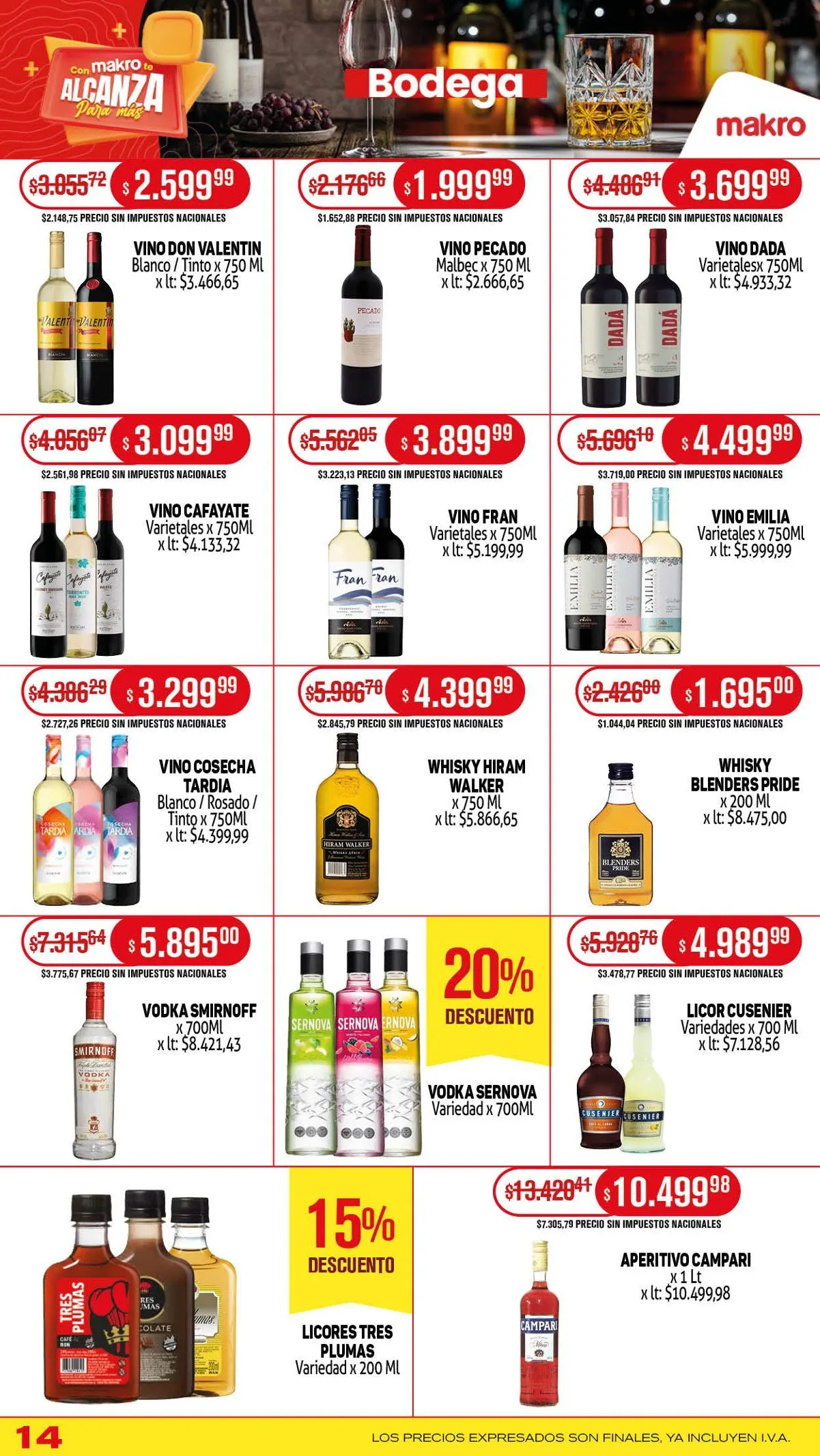 Ofertas de Makro Ofertas 19 de junio al 26 de junio 2025 - Página 14 del catálogo