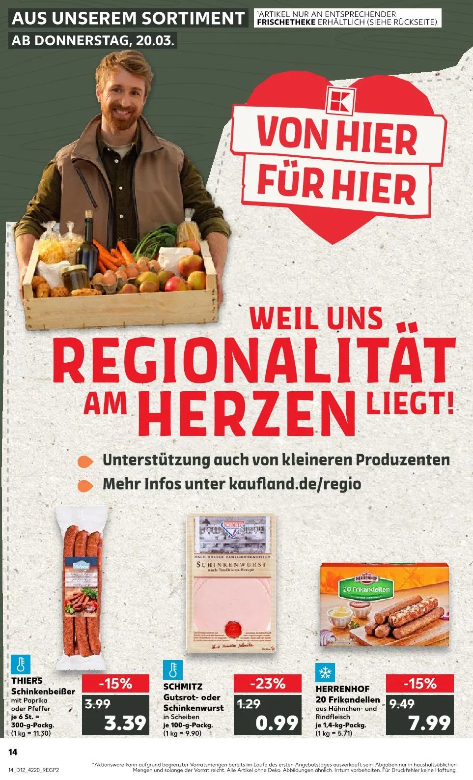 Kaufland Prospekt von 20. März bis 26. März 2025 - Prospekt seite 14